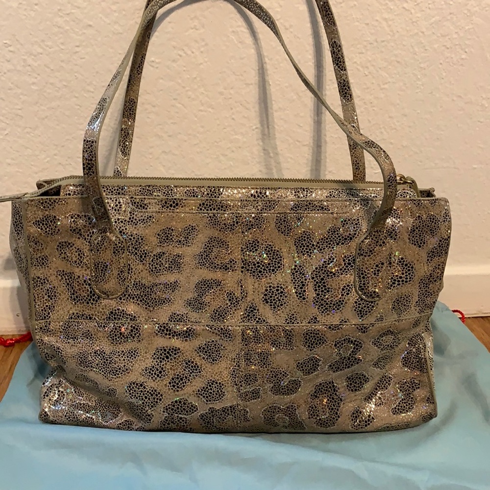 Hobo Bag, Sparkle Leopard Print